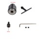Electric Drill Grinding Mini Drill Chuck Key Keyless Drill Chucks 0.3-4mm Capacity Range W/ 3.17mm Shaft Connecting Rod