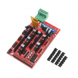 1pcs RAMPS 1.4 Panel Part Motherboard 3D Printers Parts Shield Red Black Controls