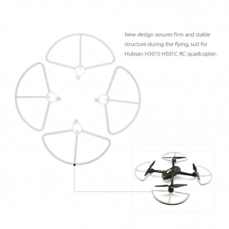 4pcs Drone Propeller Protectors Protective Guard for Hubsan H501S H501C H501E Quadcopter grand