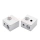 3d printer Parts MK10 Heater Block M7 Thread for Makerbot 2 Generation Extruder Hotend Aluminum 19.5*19.5*12.8mm