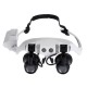 8 Lens 10x 15x 20x 25x Headbrand 2LED Magnifier Magnifying Loupe 9892G