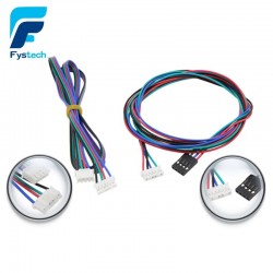 3d Printer Part 5Pcs 3D Printer 4-Pin Female-Female XH2.54 Connector Nema 17 Stepper Double White Motor Cable