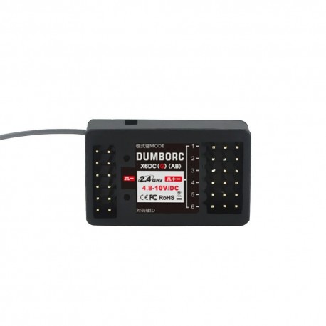 DumboRC X6DC 2.4G 6CH Receiver w/ LED Light Module for X4 X5 X6 RC Transmitter Spare Parts