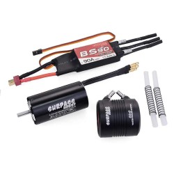 Surpass Hobby 3670 2650KV Brushless Motor +90A ESC +36-S Water Cooling Jacket for RC Boat