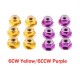 12Pcs M5 Aluminum Motor Screw Nuts Nylon Insert Self Lock Flange Nut CW CCW for RC FPV Racing Drone