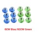 12Pcs M5 Aluminum Motor Screw Nuts Nylon Insert Self Lock Flange Nut CW CCW for RC FPV Racing Drone