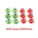 12Pcs M5 Aluminum Motor Screw Nuts Nylon Insert Self Lock Flange Nut CW CCW for RC FPV Racing Drone