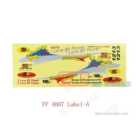 FF 4007 Label-B (for the round canopy)