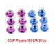 12Pcs M5 Aluminum Motor Screw Nuts Nylon Insert Self Lock Flange Nut CW CCW for RC FPV Racing Drone