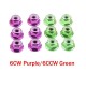12Pcs M5 Aluminum Motor Screw Nuts Nylon Insert Self Lock Flange Nut CW CCW for RC FPV Racing Drone