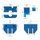 All Metal V6 and V6 Volcano Multi-Mount for Hotends CR10 S/ CR10 Pro/ Ender-3 /Ender-3S/ Ender-3 PRO/ Ender 6/ Ender 5/ Ender V2