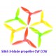 4 pairs 5 Inch 5065 3-Blade Propeller FPV Racing Propeller CW/CCCW