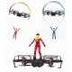 2 in 1 RC Stunt Paraglider Flight Mode Altitude Hold Mode Mini Quadcopter Drone RTF