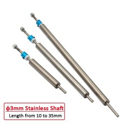 1 Piece High Precision 3mm Stainless Steel Marine Boat Prop Shafts +Shaft Sleeve Tuber Set for RC Boat