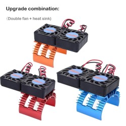 SURPASS HOBBY RC Motor Cooling Fan W/ Heatsink for 1/10 1/8 RC Car 540 550 3650 3660 3670 Motor