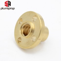 T8 lead screw nut Pitch 2mm Lead 8mm Brass T8x8mm Flange Lead Screw Nut for CNC Parts
