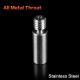 3DSWAY 3D Printer Parts Stainless Steel Smooth Throat Heat Break 1.75mm Filament with PTFE Remote Feeding Bore 4.1 Heatbreak