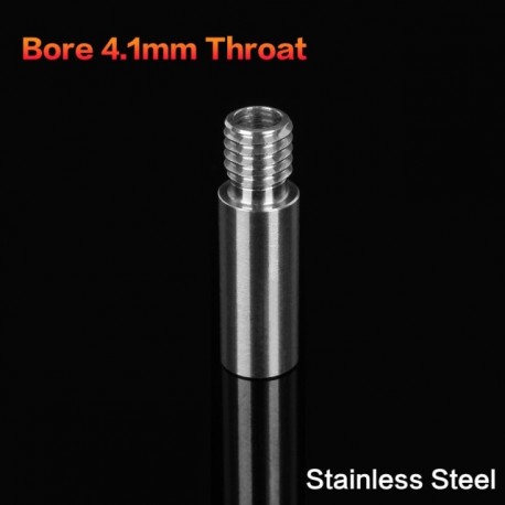 3DSWAY 3D Printer Parts Stainless Steel Smooth Throat Heat Break 1.75mm Filament with PTFE Remote Feeding Bore 4.1 Heatbreak