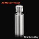 3DSWAY 3D Printer Parts Stainless Steel Smooth Throat Heat Break 1.75mm Filament with PTFE Remote Feeding Bore 4.1 Heatbreak