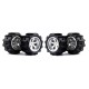 A979-2-0485 A979-2-0486 Left & Right Wheel Tire for Wltoys A979 A979-A A979-B A979-2 A979-3 A979-4 1/18 RC Car Parts