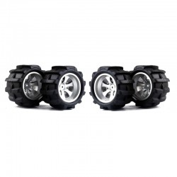 A979-2-0485 A979-2-0486 Left & Right Wheel Tire for Wltoys A979 A979-A A979-B A979-2 A979-3 A979-4 1/18 RC Car Parts