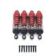 4Pcs Metal Shock Absorber Damper for Wltoys 124019 124018 144001 RC Car Spare Parts Upgrade Accessories