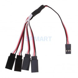 150mm Y Style RC Triple 4-Way Servo Extension Wire Lead Cord Cable for JR Futaba Male To Female