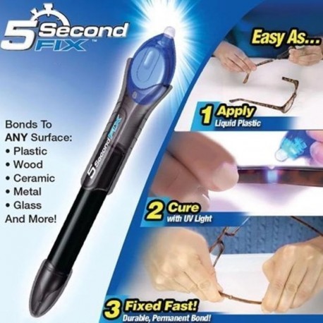 1 pcs 5 Second Fix UV Light Repair Tool With Glue Super Powered Liquid Plastic Welding Compound
