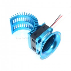 Aluminum 550 540 3650 Motor Heat Sink & 5V Cooling Fan HeatSink & Air Channe Cover For HSP WLtoys RC 1/10 Electric Car