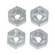 4Pcs Metal Wheel Hex Adapter Combiner for XLF X03 X04 X-03 X-04 1/10 RC Car Monster Truck Spare Parts Accessories