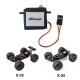 Metal Gear Brushless Servo for XLF X03 X04 X-03 X-04 1/10 RC Car Brushless Monster Truck Spare Parts Accessories