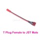 XT30 XT60 T Plug Male / Female to JST Connector Charging Adapter Cable Converter Lead 22AWG