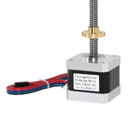 3d printer screw lead 8mm L 300mm 17HS4401 T8 Nut Motor nema17 stepper motor with T8 screw 300mm