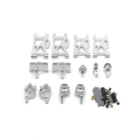 WLtoys 1:14 124018 124019 144001 RC car parts Metal upgrade Kit drive shaft pull rod swing arm steering cup C seat gear