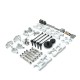 Metal Steering Swing Arm Base C Rear Hub Seat Servo Pull Rod Kit for 1:14 WLtoys 144001 RC Car Upgrade Spare Parts