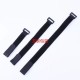 10pcs/lot Black Reusable Nylon Self Adhesive Hook and Loop Cable Cord Ties