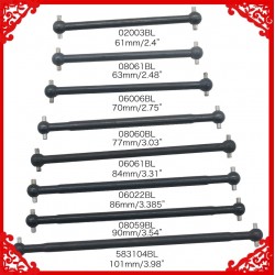 2pcs/set Steel Metal RC Car Drive Shaft Dogbone Overall Length 61mm~100mm