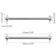 2pcs/set Steel Metal RC Car Drive Shaft Dogbone Overall Length 61mm~100mm