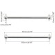 2pcs/set Steel Metal RC Car Drive Shaft Dogbone Overall Length 61mm~100mm