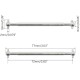2pcs/set Steel Metal RC Car Drive Shaft Dogbone Overall Length 61mm~100mm