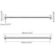 2pcs/set Steel Metal RC Car Drive Shaft Dogbone Overall Length 61mm~100mm