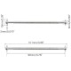 2pcs/set Steel Metal RC Car Drive Shaft Dogbone Overall Length 61mm~100mm