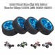 4pcs 65mm Rubber Tyre Metal Wheel Rims High Grip Rubber Tires Parts for 1/12 1/14 1/18 Wltoys RC Car