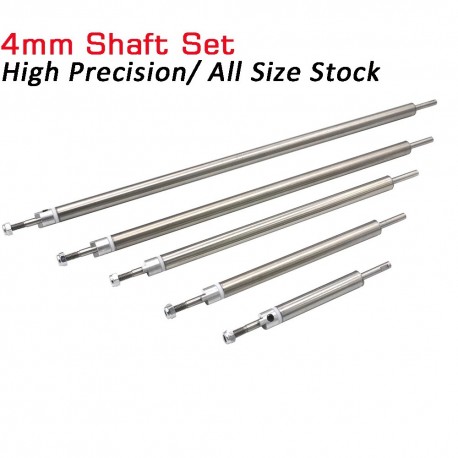High Precision Watterproof 4mm Stainless Steel Marine Boat Prop Drive Shafts and Sleeve Tuber Set for RC Boat