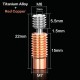 3DSWAY 3D Printer Parts V6 Titanium Alloy Bi-Metal Heat Break Throat E3D