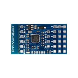 MATEKSYS CRSF-PWM-6 CRSF to PWM Converter 6 PWM 50-400Hz Output 2 UARTS External Current Sensor Failsafe