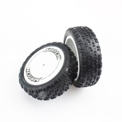2Pcs Front Wheel Tires Tyre 104001-1882 for Wltoys 104001 1/10 RC Car