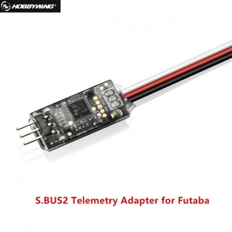 Hobbywing S.BUS2 Telemetry Adapter for Futaba Platinum V4/V4.1/V5 Aircraft ESC Drone Electronics Connector Plugs