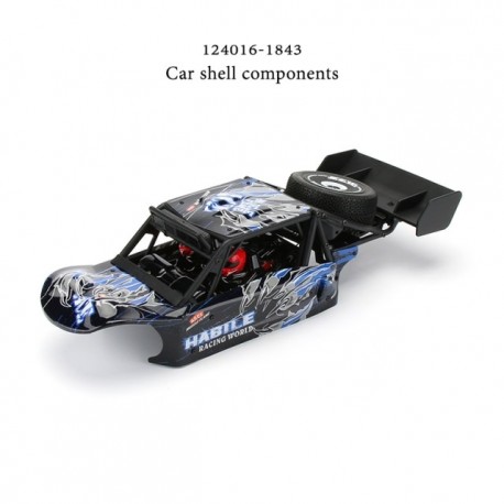WLtoys RC Car Spare Parts 4WD 124018-1843 Blue Original Car Shell Components