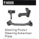 HBX 16886 1/14 4WD 2.4G RC Car Steering Posts + Ackerman Plate